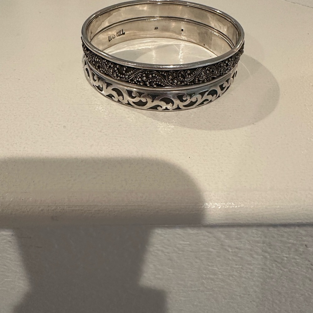 Vintage Lois Hill Sterling Bangle Set - Picture 2 of 7